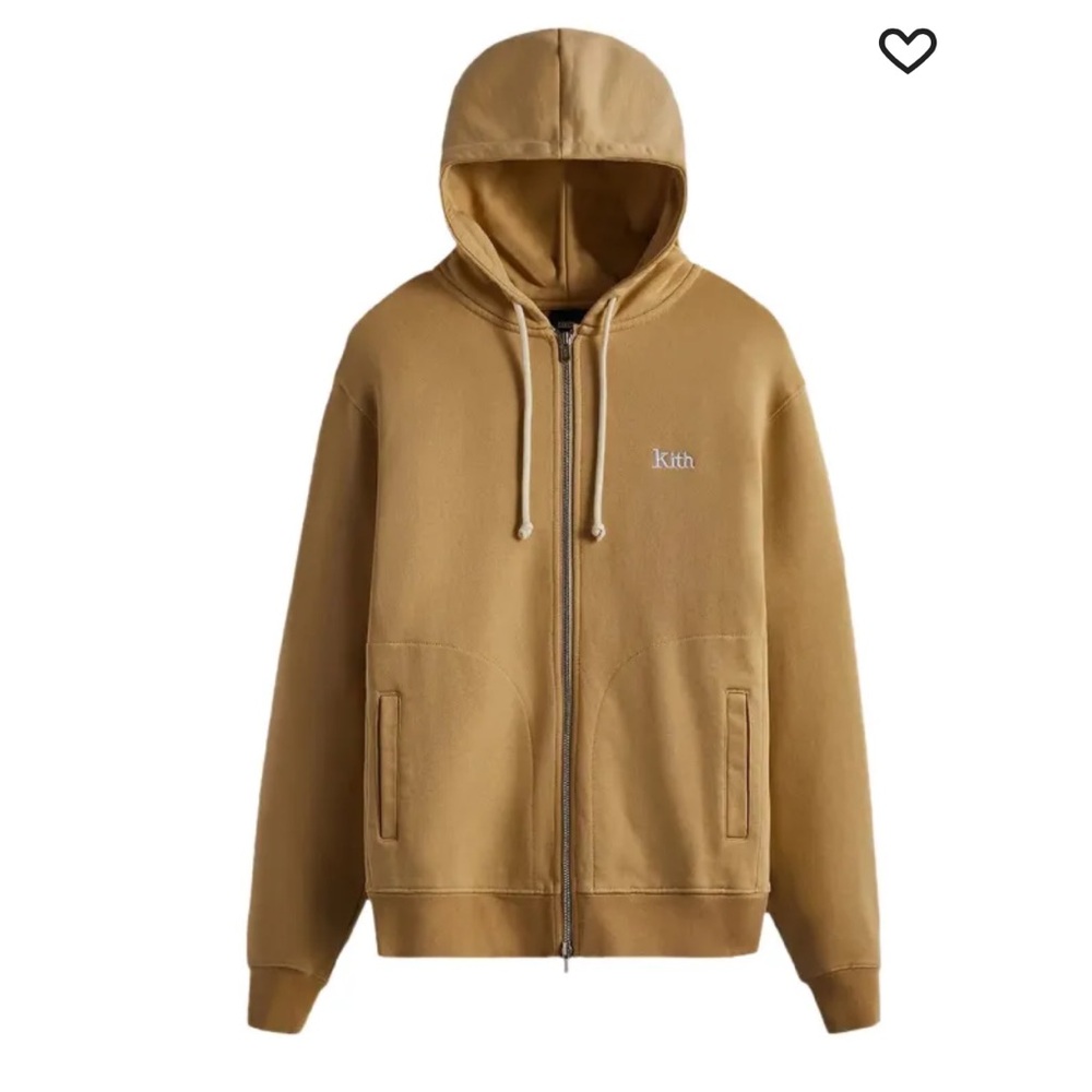 💥💥SALE!!💥💥 Kith Williams V Zip Up Hoodie in Beige - XS